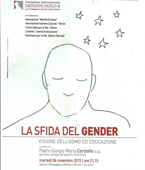 La sfida del gender: padre Carbone ne parla a Rimini